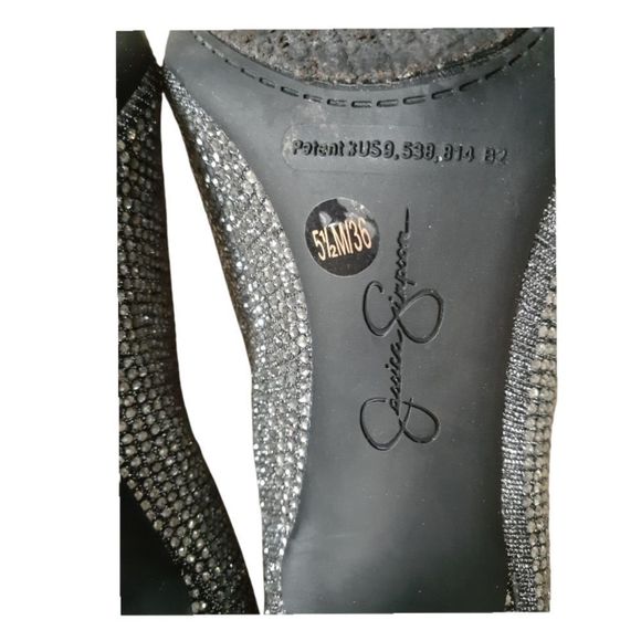 *NWOT* JESSICA SIMPSON Lasnia Pewter Multi Glitter Gabor Encrusted Ankle Bootie - Picture 9 of 9